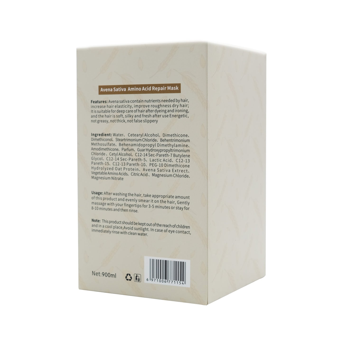 Avena Sativa Amino Acid Repair Mask 900ml