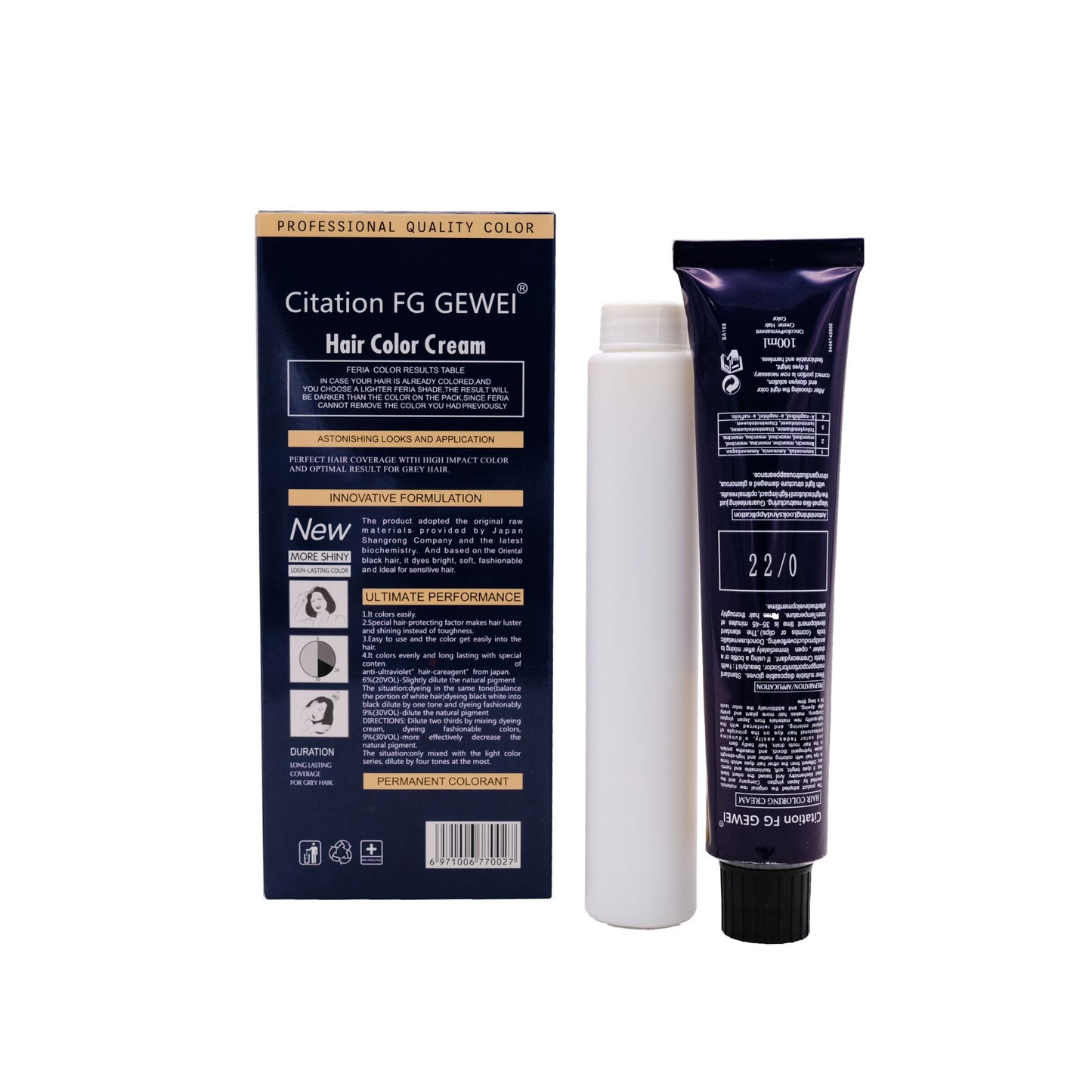 COLORANT CHEVEUX CITATION HAIR COLOR BLACK