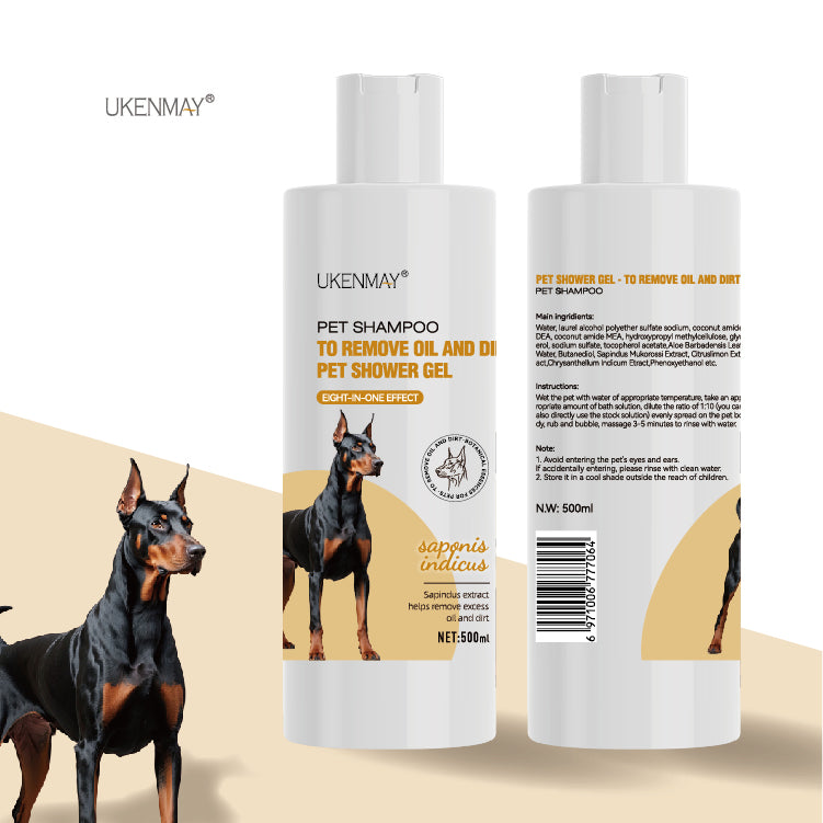 TO REMOVE OIL AND DIRT PET SHOWER GEL