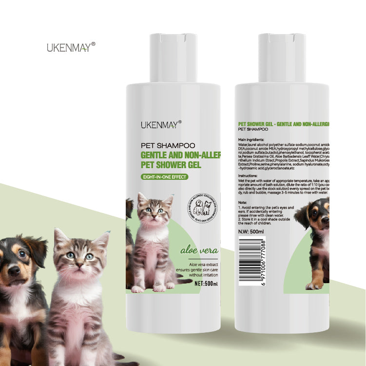 GENTLE AND NON-ALLERGIC PET SHOWER GEL