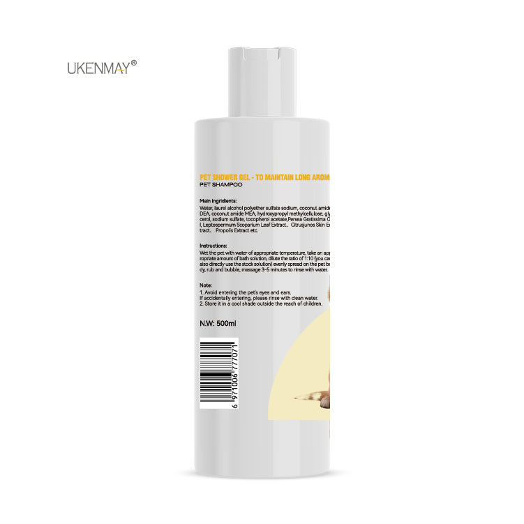 TO MAINTAIN LONG AROMA PET SHOWER GEL